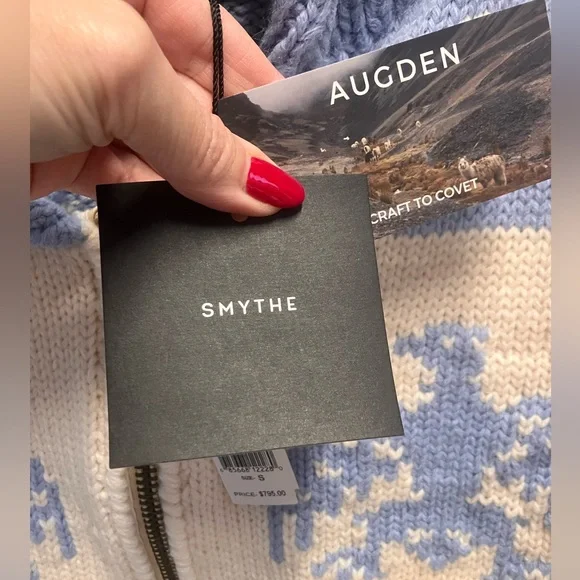 Smythe Handknit Zip Cardigan with Eagle - Picture 5 of 9